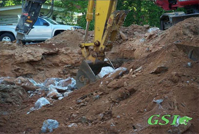 rock & confined space reason for installing Advanced Eljen system GSI is your source for septic system repair in Northeast Georgia