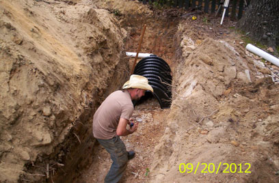 installation of chamber system Northeast Georgia based GSI offers septic system installation, maintanance and repair