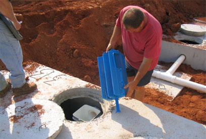 installation of commercial grade PL525 filter Northeast Georgia based GSI offers septic system installation, maintanance and repair
