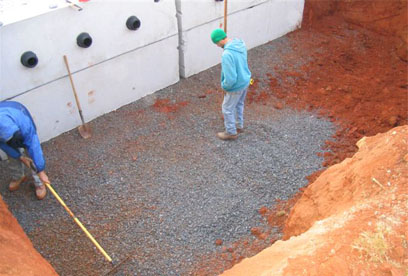 preparing tank hole GSI provides full service septic tank repair and septic system maintenance